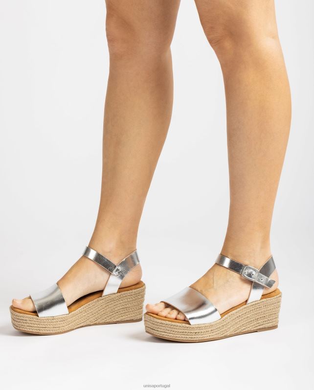 Unisa sandália bloco de juta mulheres 6V2Z6349 moda