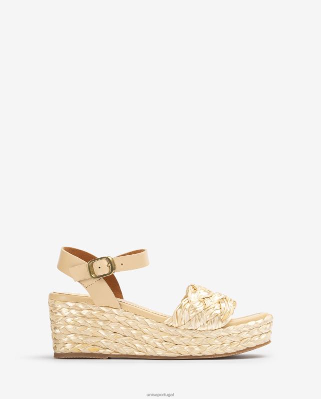 Unisa sandália plataforma trançada mulheres 6V2Z6431 gracioso