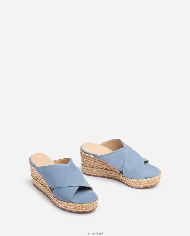 Unisa sandália tiras cruzadas largas mulheres 6V2Z6297 moda