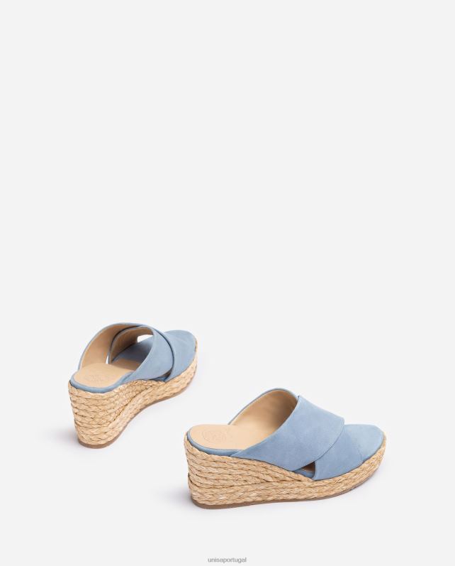 Unisa sandália tiras cruzadas largas mulheres 6V2Z6297 moda