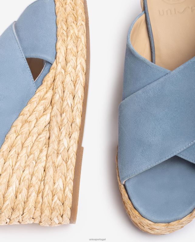 Unisa sandália tiras cruzadas largas mulheres 6V2Z6297 moda