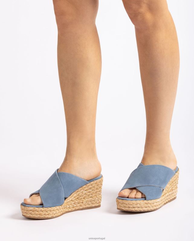 Unisa sandália tiras cruzadas largas mulheres 6V2Z6297 moda