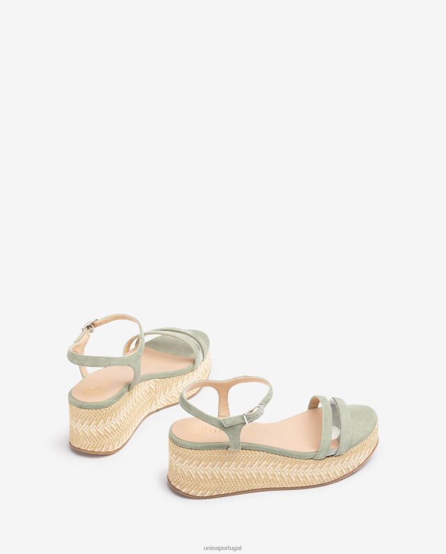 Unisa sandálias de camurça contraste mulheres 6V2Z6334 moda