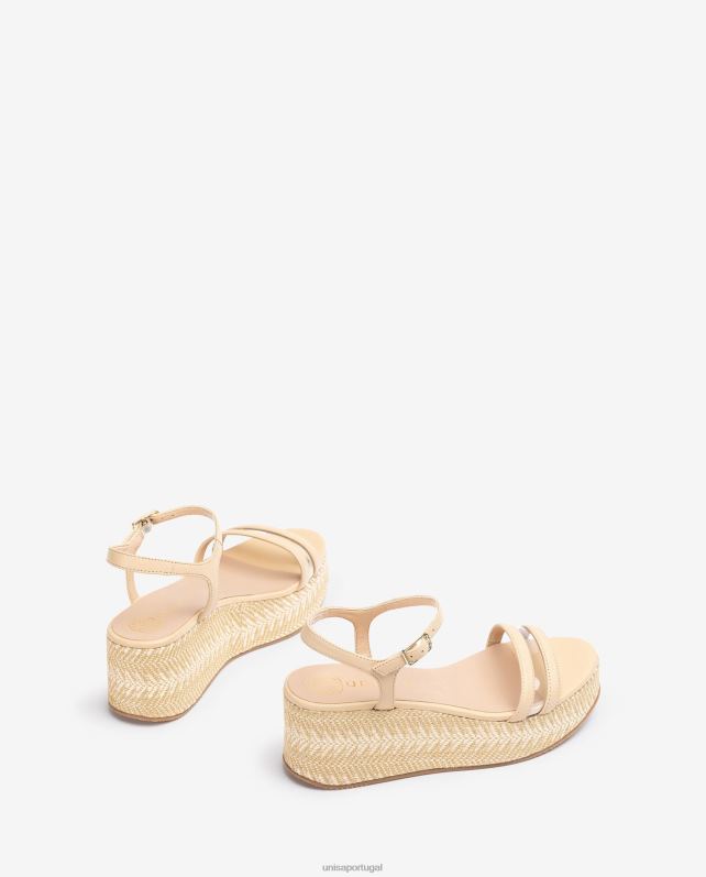 Unisa sandálias de couro contraste mulheres 6V2Z6337 gracioso