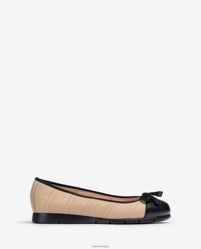 Unisa sapato de bailarina acolchoado mulheres 6V2Z61264 bege