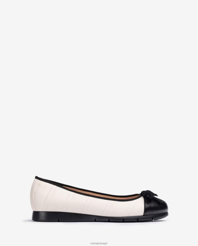 Unisa sapato de bailarina acolchoado mulheres 6V2Z61265 branco
