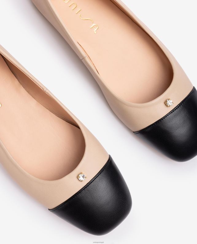 Unisa sapato de bailarina bico quadrado mulheres 6V2Z6631 gracioso