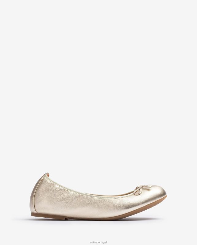 Unisa sapato de bailarina bico redondo mulheres 6V2Z6635 moda