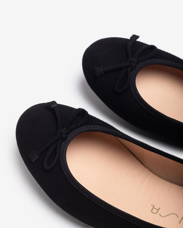 Unisa sapato de bailarina bico redondo mulheres 6V2Z6640 preto