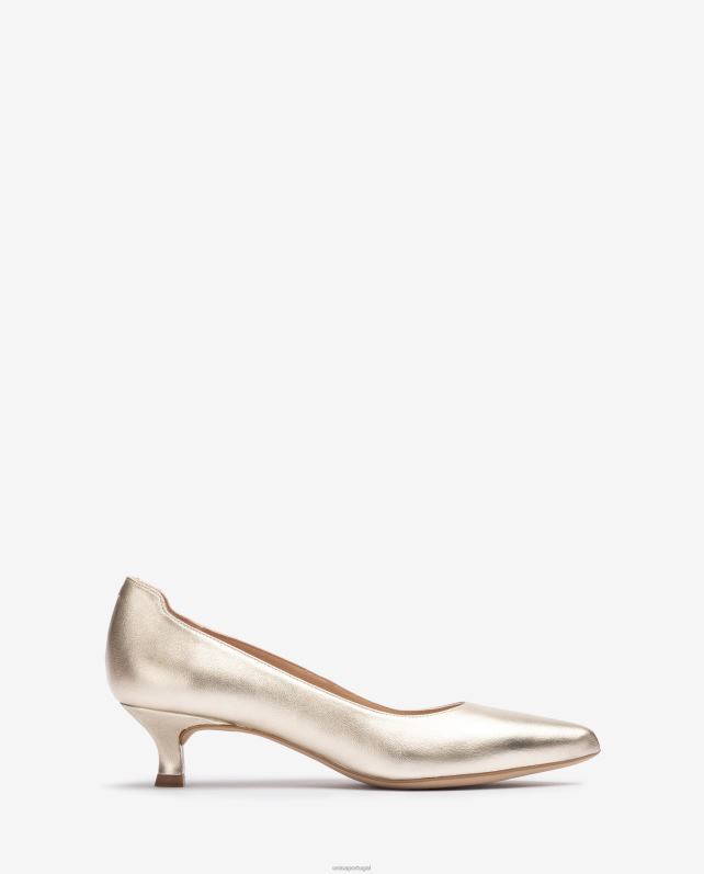 Unisa bomba bico fino efeito metalizado mulheres 6V2Z6559 gracioso