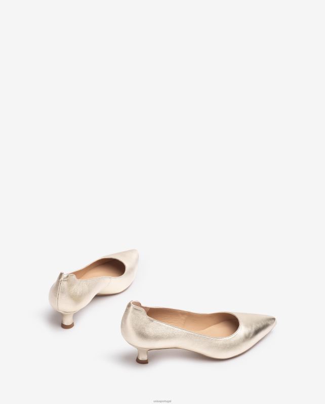 Unisa bomba bico fino efeito metalizado mulheres 6V2Z6559 gracioso