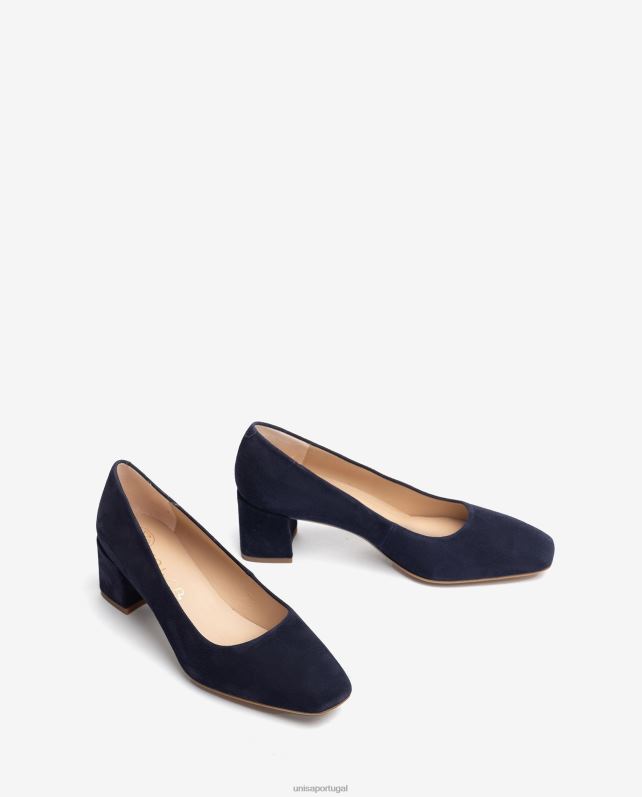 Unisa bomba com salto largo mulheres 6V2Z6581 azul