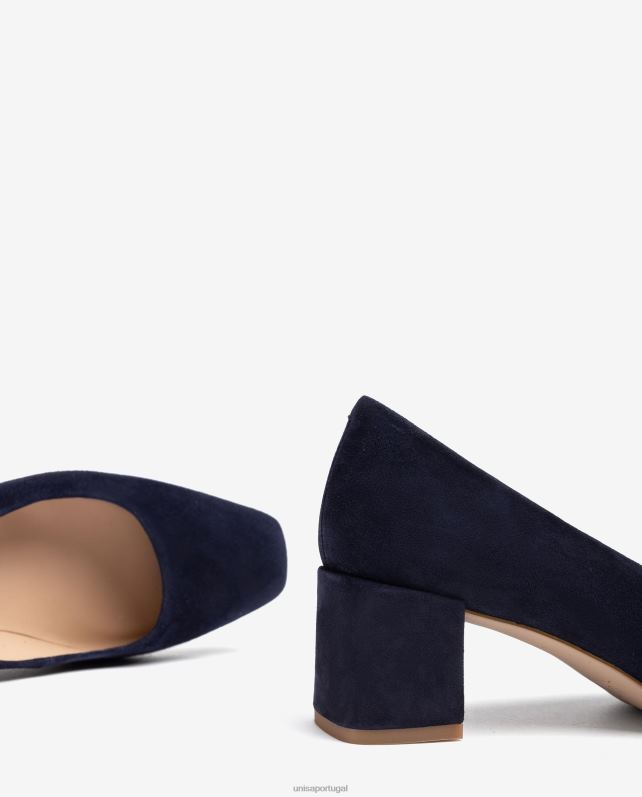 Unisa bomba com salto largo mulheres 6V2Z6581 azul