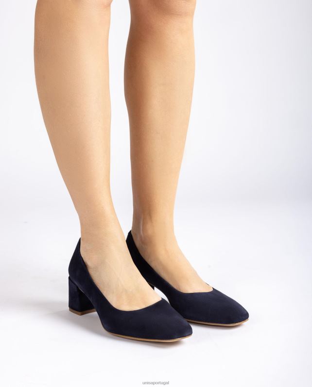 Unisa bomba com salto largo mulheres 6V2Z6581 azul