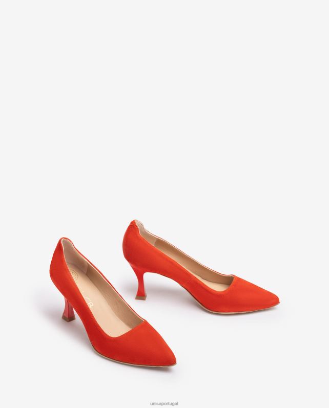 Unisa bomba com salto pintado mulheres 6V2Z6570 moda