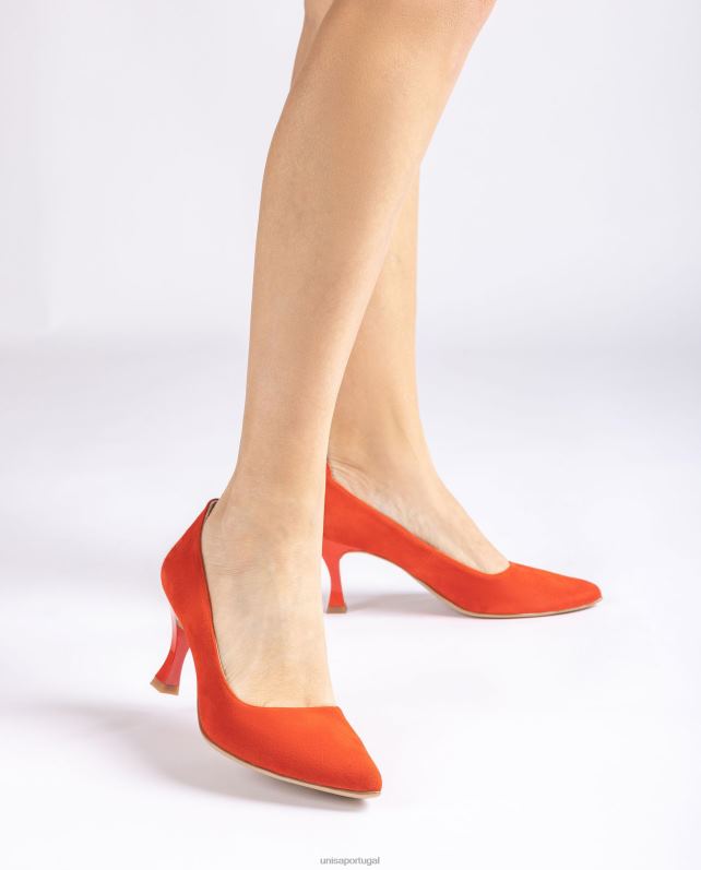 Unisa bomba com salto pintado mulheres 6V2Z6570 moda