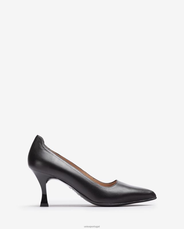 Unisa bomba com salto pintado mulheres 6V2Z6573 preto