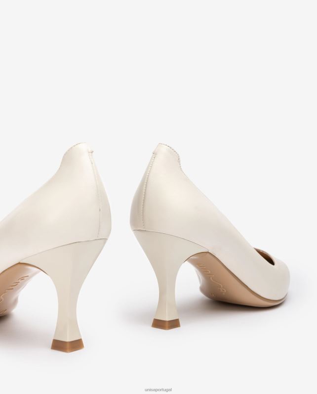 Unisa bomba com salto pintado mulheres 6V2Z6574 branco