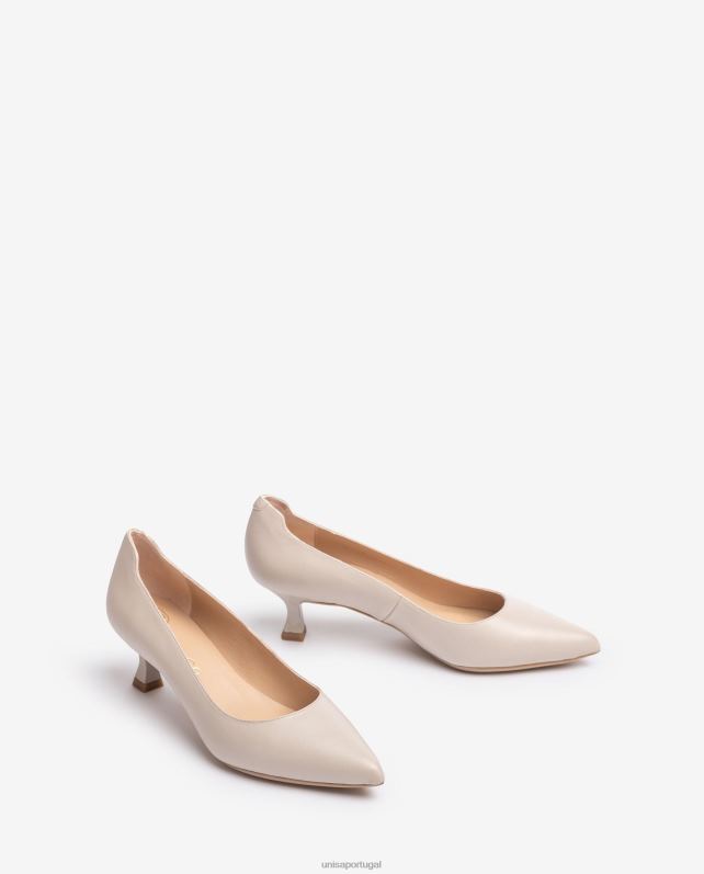 Unisa bomba de bico fino de couro mulheres 6V2Z6560 gracioso