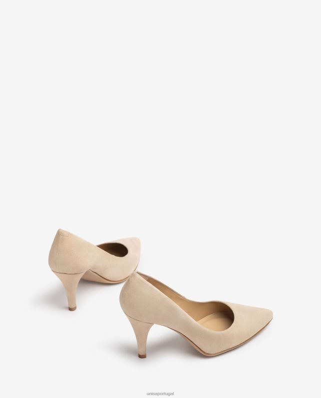 Unisa bomba de camurça com bico fino e salto fino mulheres 6V2Z6588 gracioso