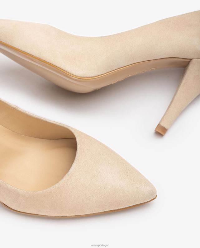 Unisa bomba de camurça com bico fino e salto fino mulheres 6V2Z6588 gracioso