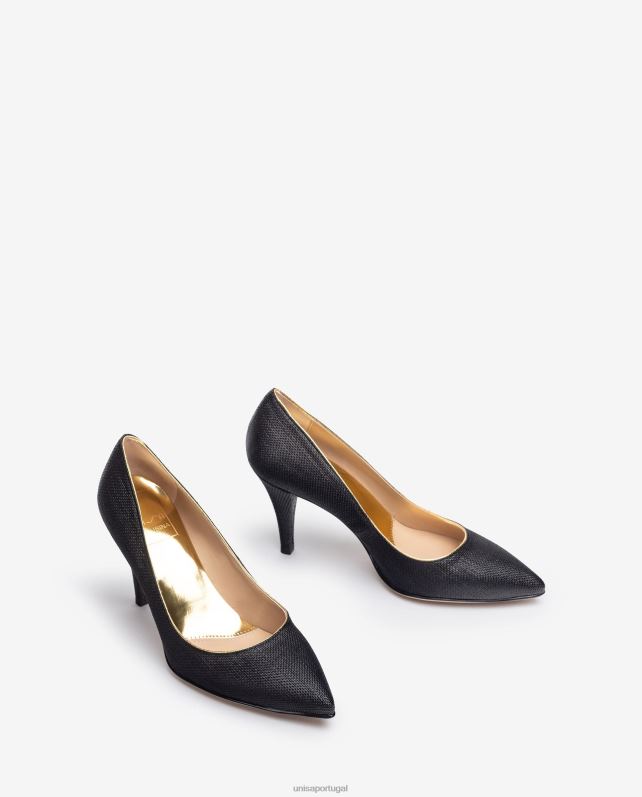 Unisa bomba feita em ráfia mulheres 6V2Z61323 preto