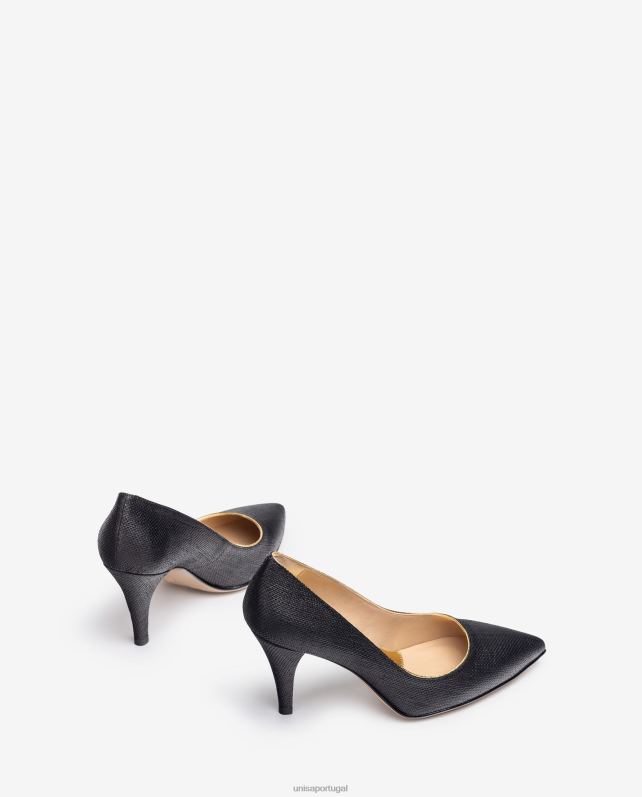 Unisa bomba feita em ráfia mulheres 6V2Z61323 preto