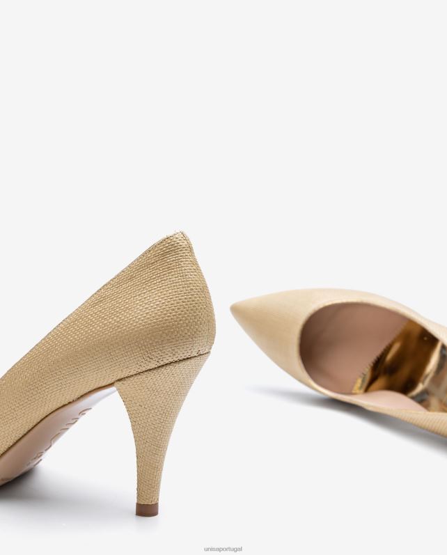 Unisa bomba feita em ráfia mulheres 6V2Z61326 marrom