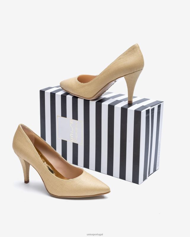 Unisa bomba feita em ráfia mulheres 6V2Z61326 marrom