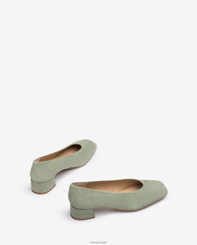 Unisa bomba top de linha v-cut mulheres 6V2Z6584 verde