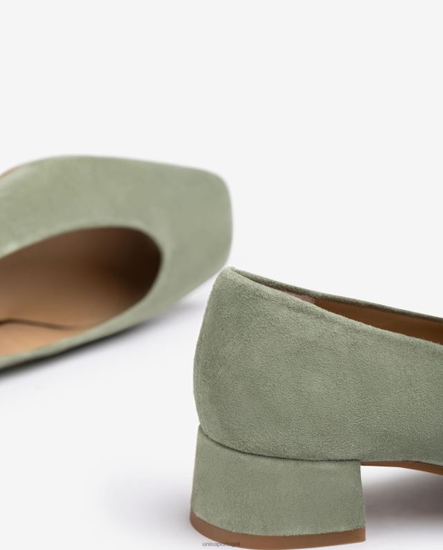 Unisa bomba top de linha v-cut mulheres 6V2Z6584 verde