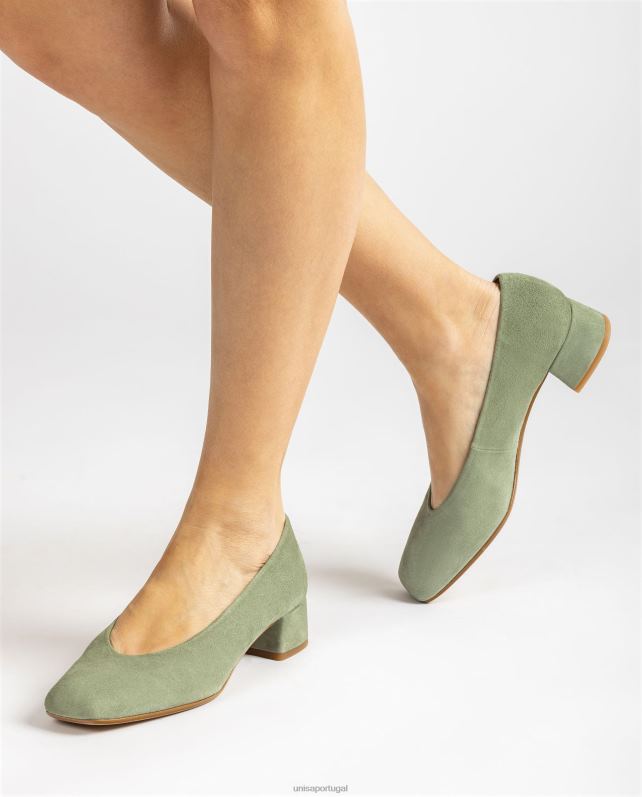 Unisa bomba top de linha v-cut mulheres 6V2Z6584 verde