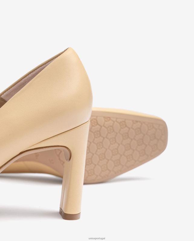 Unisa bombas de dedo quadrado mulheres 6V2Z6589 bege