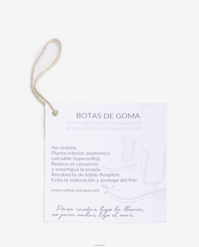 Unisa Bota de borracha mulheres 6V2Z6853 preto