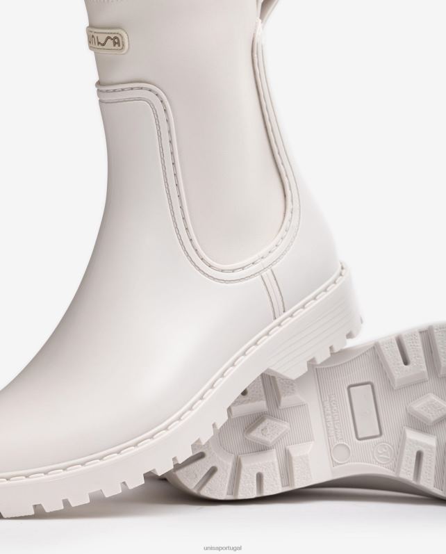 Unisa Bota de borracha mulheres 6V2Z6855 branco