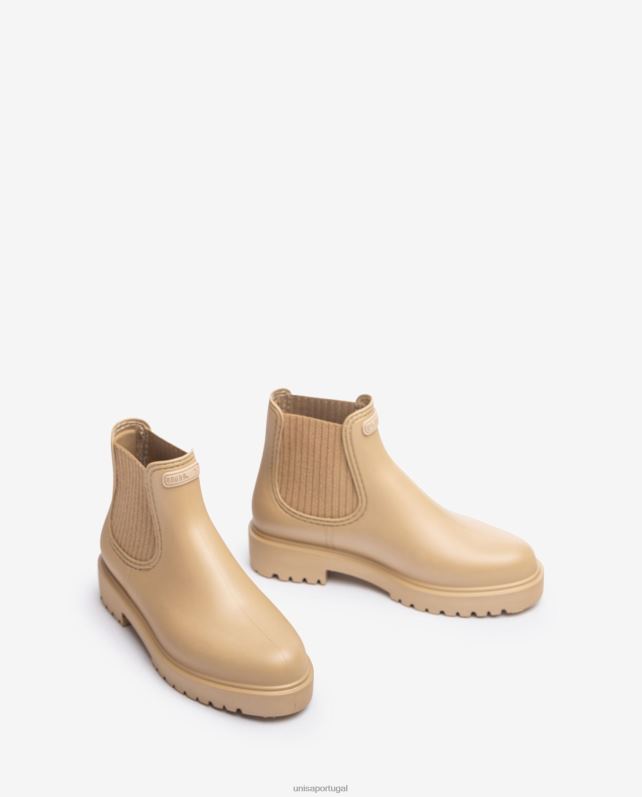 Unisa Bota de borracha mulheres 6V2Z6863 bege