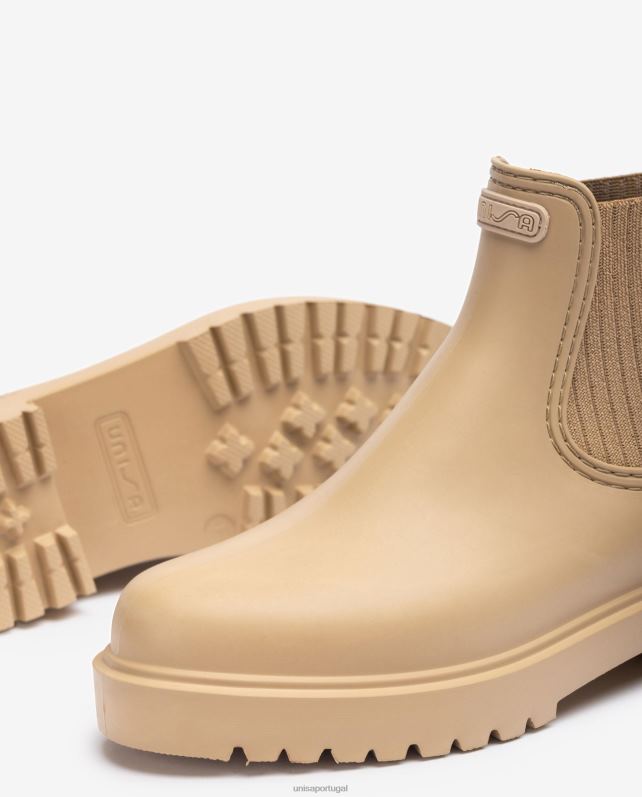 Unisa Bota de borracha mulheres 6V2Z6863 bege