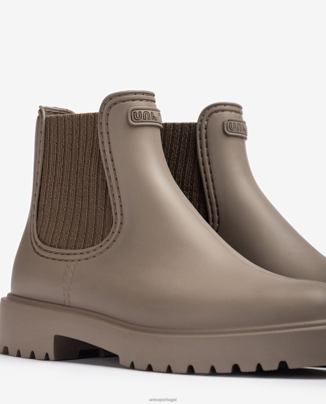 Unisa Bota de borracha mulheres 6V2Z6865 marrom