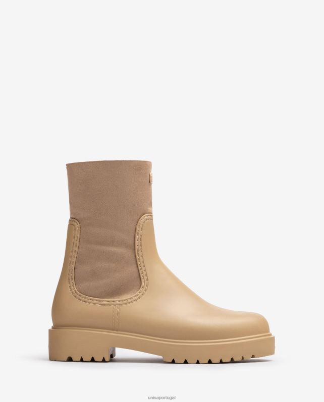 Unisa Bota de borracha mulheres 6V2Z6866 bege