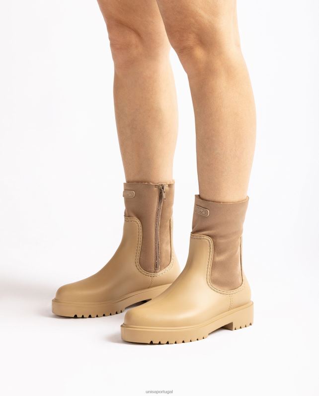Unisa Bota de borracha mulheres 6V2Z6866 bege