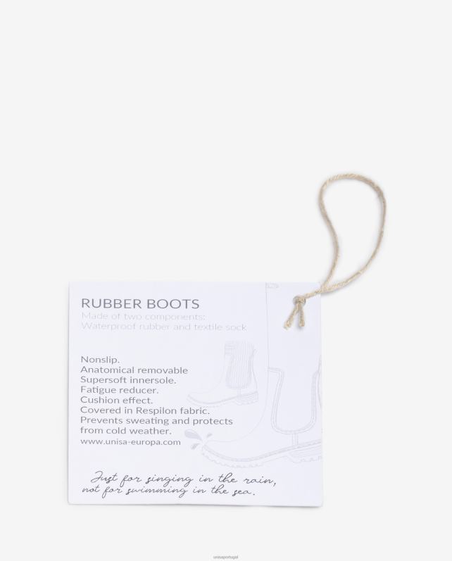 Unisa Bota de borracha mulheres 6V2Z6867 preto