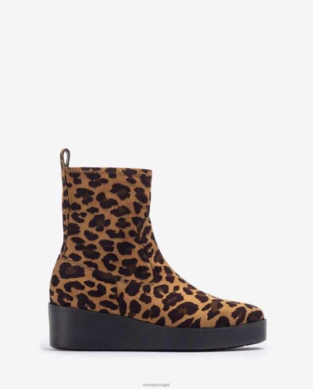 Unisa Bota superleve com cano alto elástico mulheres 6V2Z61019 moda