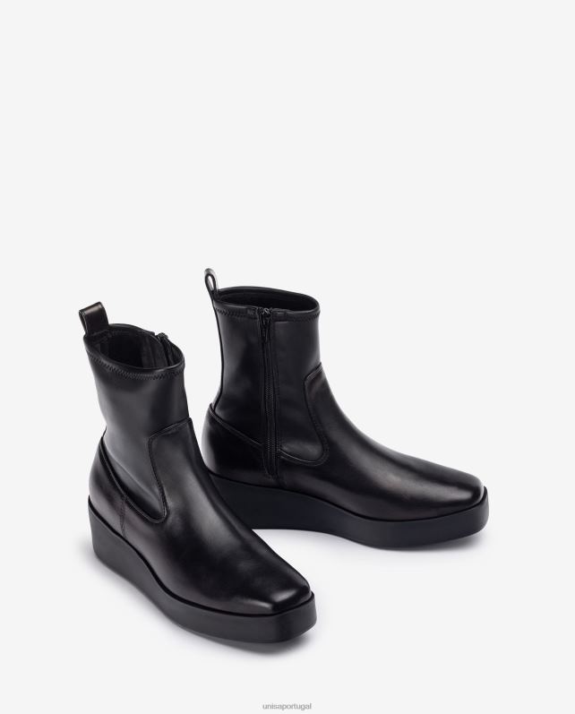 Unisa Bota superleve com cano alto em tecido elástico mulheres 6V2Z6902 gracioso