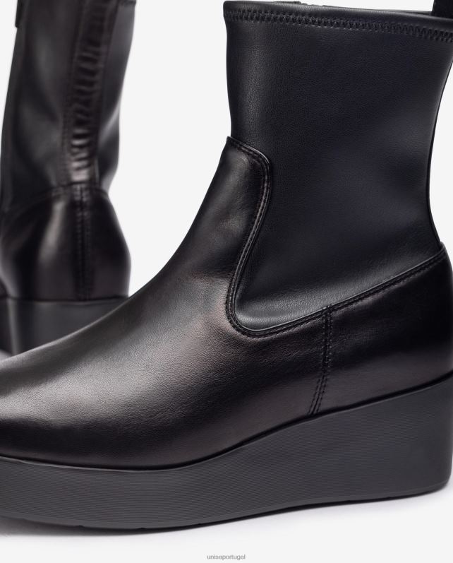 Unisa Bota superleve com cano alto em tecido elástico mulheres 6V2Z6902 gracioso