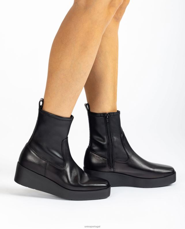 Unisa Bota superleve com cano alto em tecido elástico mulheres 6V2Z6902 gracioso