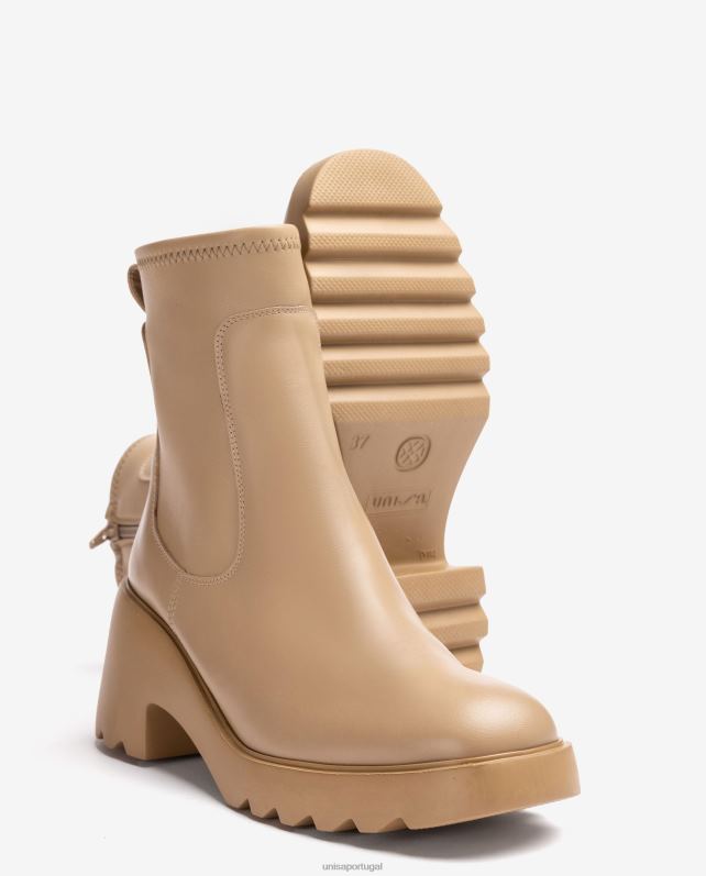 Unisa Bota superleve com cano alto em tecido elástico mulheres 6V2Z6980 moda