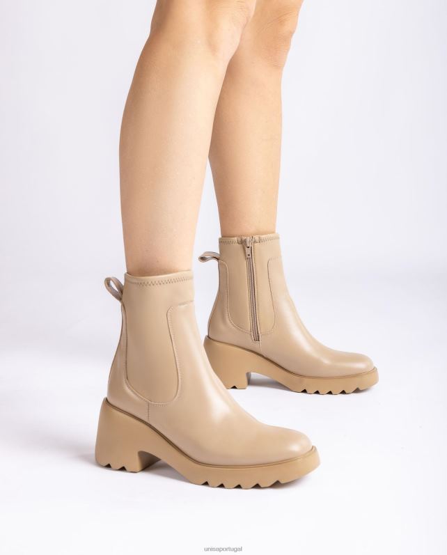 Unisa Bota superleve com cano alto em tecido elástico mulheres 6V2Z6980 moda