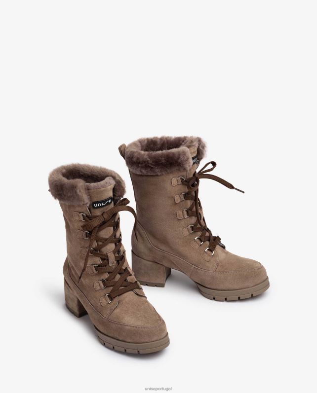 Unisa Botins de camurça salto médio crianças 6V2Z6932 moda