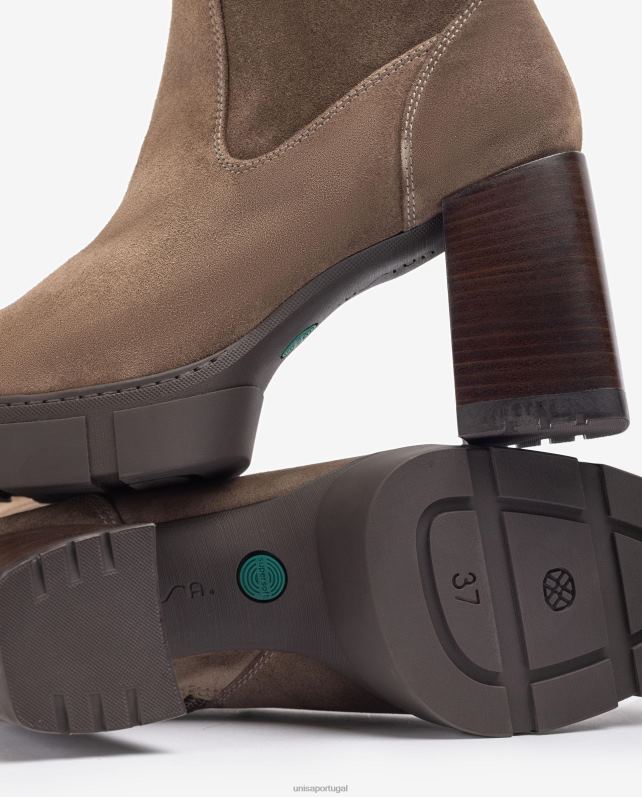 Unisa ankle boot com salto e plataforma de corrida mulheres 6V2Z6951 moda