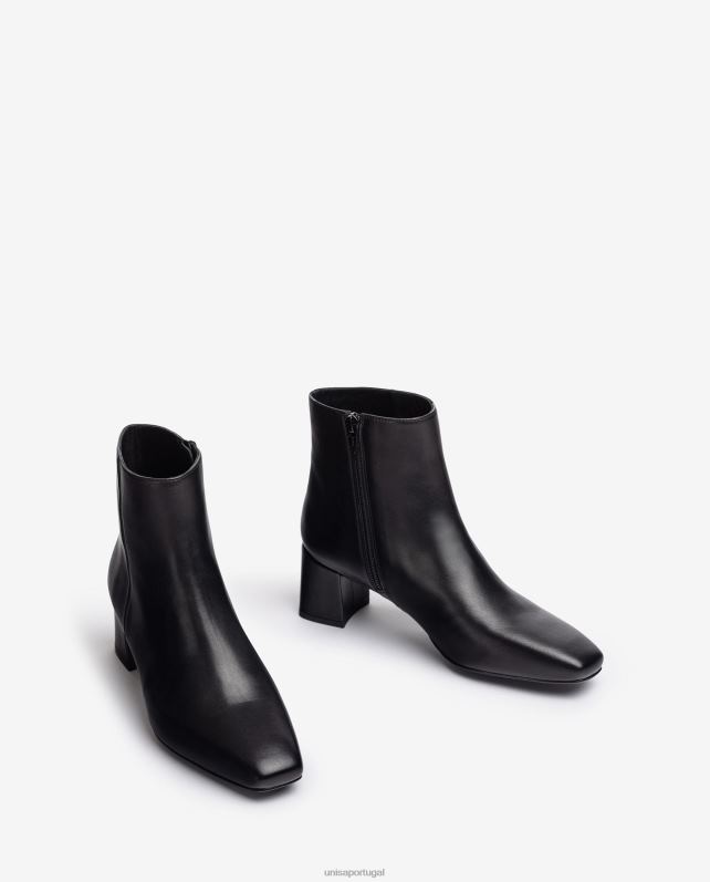 Unisa bota bico quadrado com zíper mulheres 6V2Z61016 gracioso